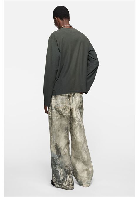 t-shirt relaxed fit unisex nero spiadito ACNE STUDIOS | CL0197BM0
